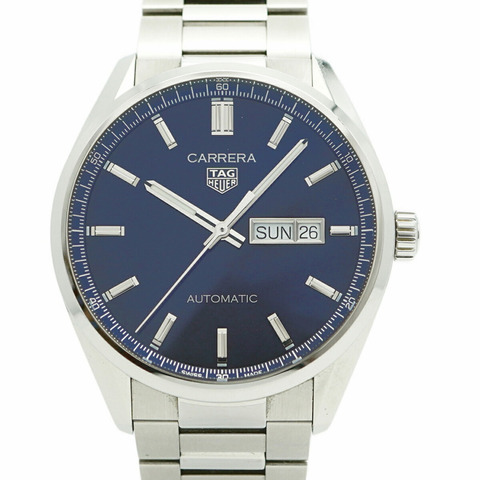 TAG Heuer 豪雅卡萊拉 WBN2012 海軍藍錶盤男士腕錶