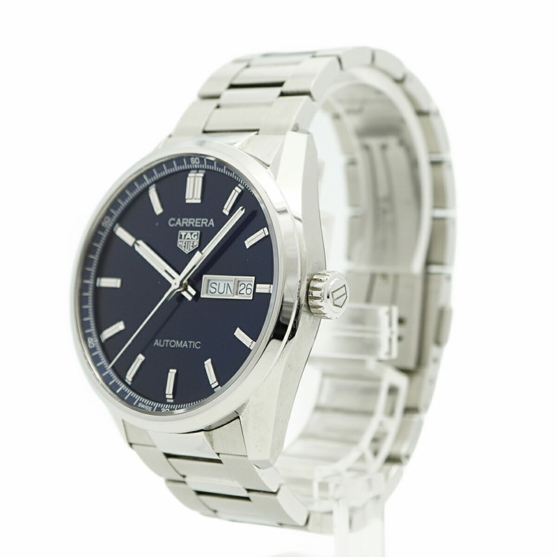 TAG Heuer 豪雅卡萊拉 WBN2012 海軍藍錶盤男士腕錶-2