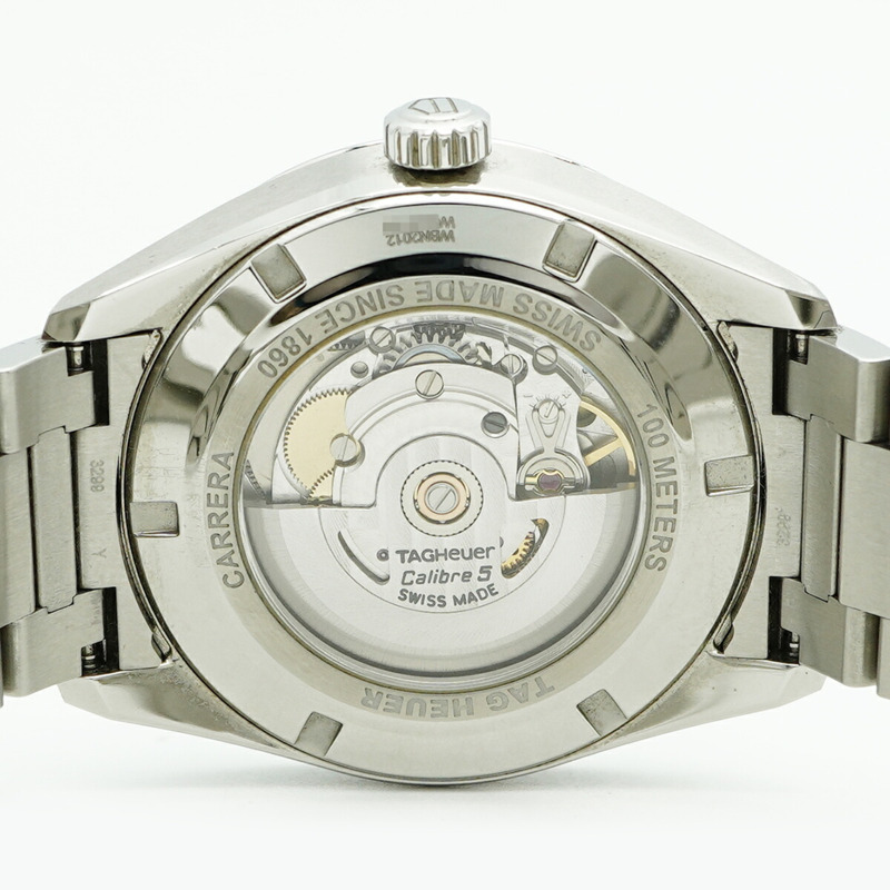 TAG Heuer 豪雅卡萊拉 WBN2012 海軍藍錶盤男士腕錶-5