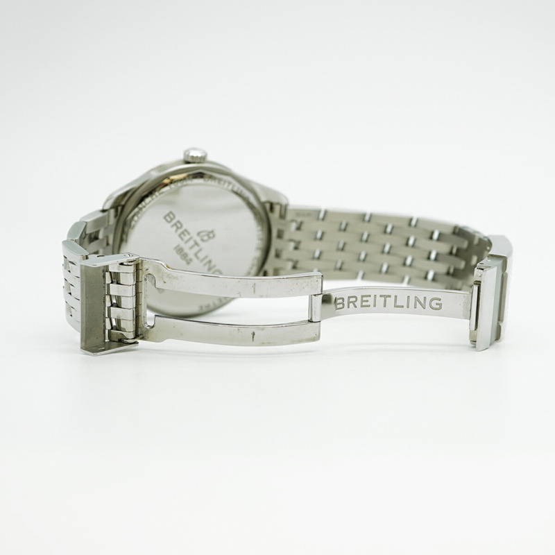 百年靈 Premier A45340 黑色錶盤男士腕錶-4