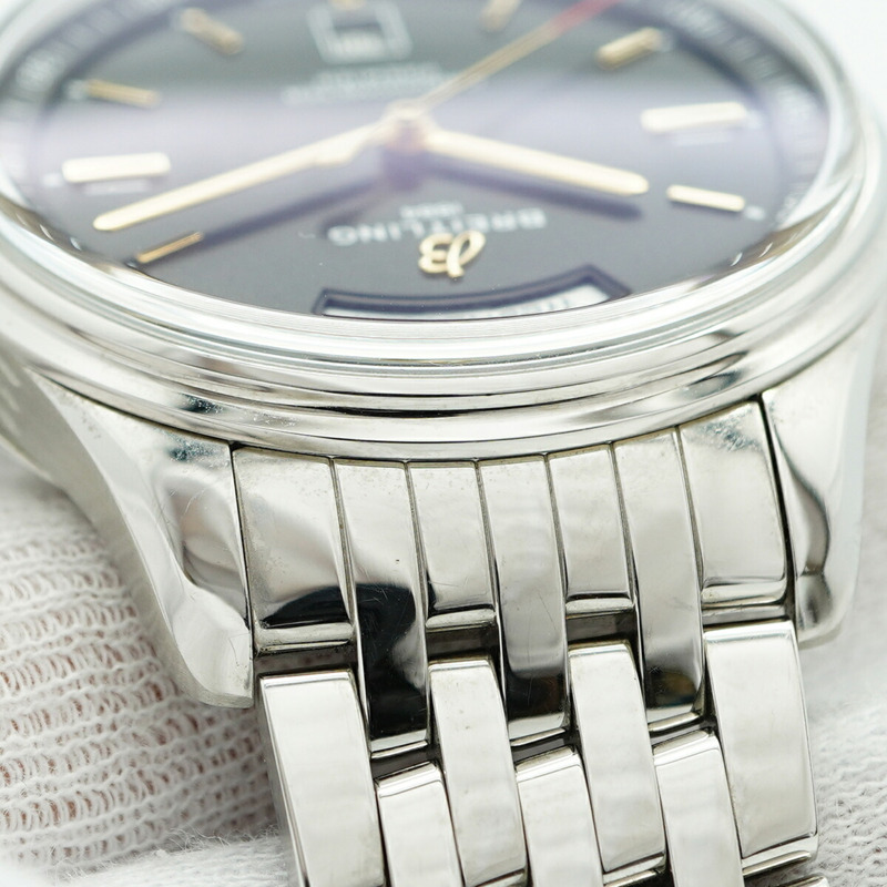 百年靈 Premier A45340 黑色錶盤男士腕錶-7