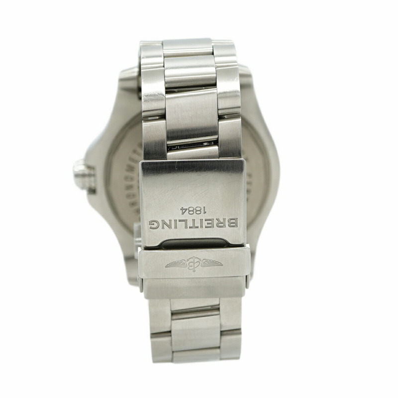 百年靈復仇者二代海狼A17331黑色錶盤男士腕錶-7