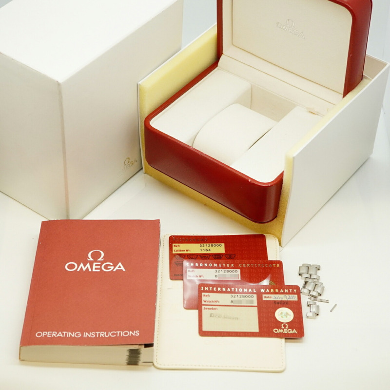 歐米茄超霸系列3212.80藍色錶盤男士腕錶-1