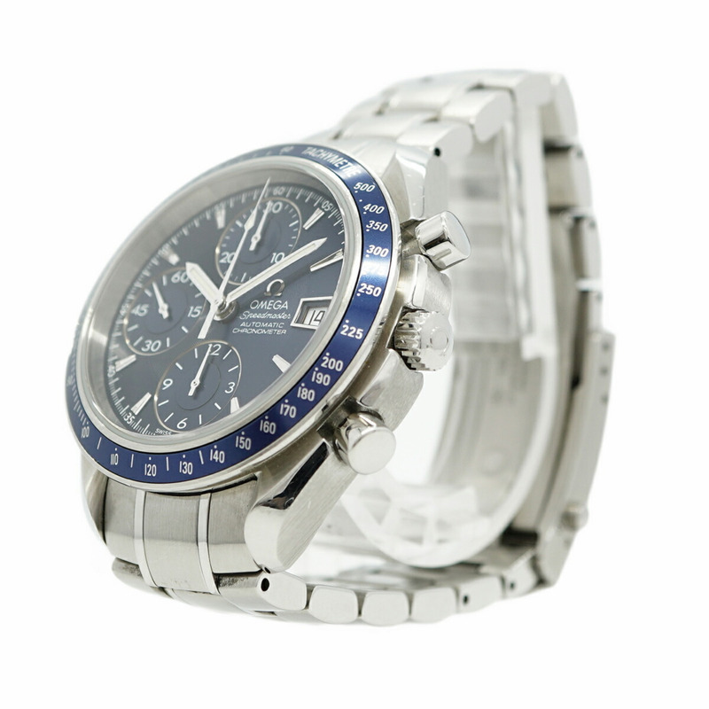 歐米茄超霸系列3212.80藍色錶盤男士腕錶-2