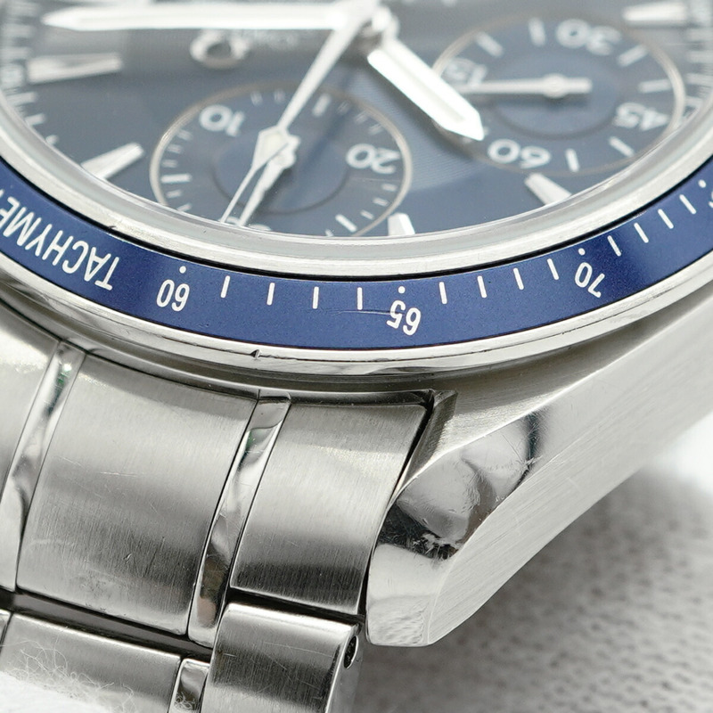 歐米茄超霸系列3212.80藍色錶盤男士腕錶-7