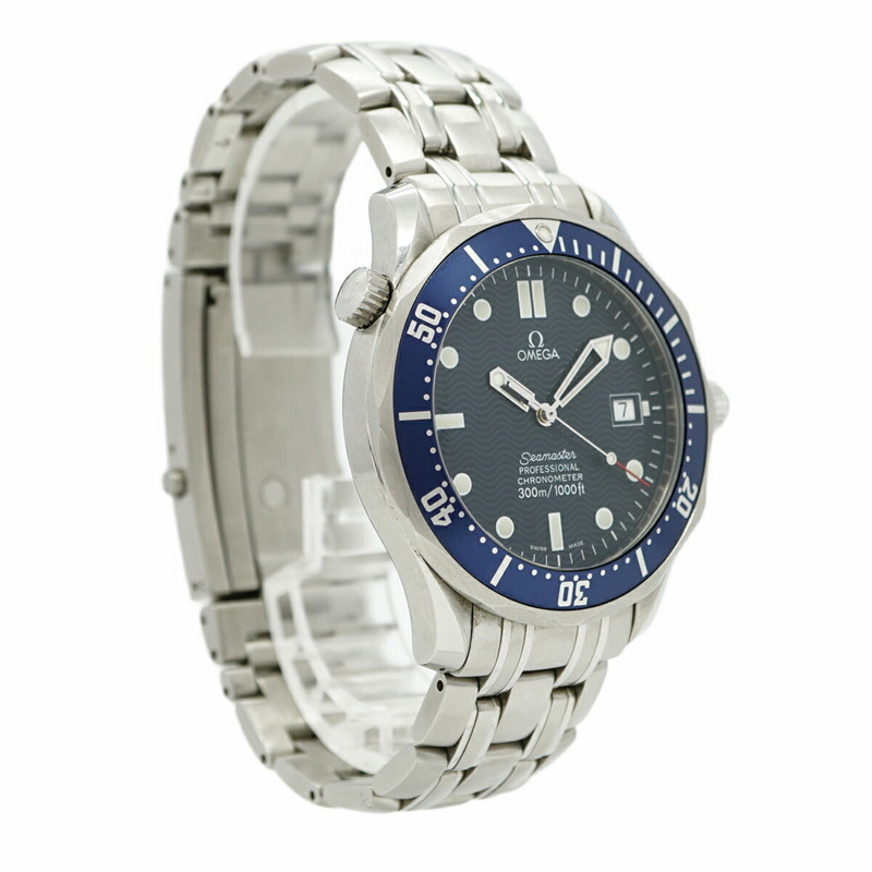 歐米茄海馬系列 2531.80 海軍藍錶盤男士腕錶-3