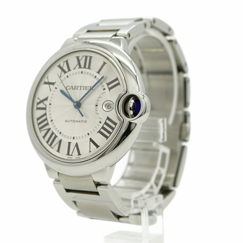 卡地亞 Ballon Bleu LM W69012Z4 銀色錶盤男錶-2