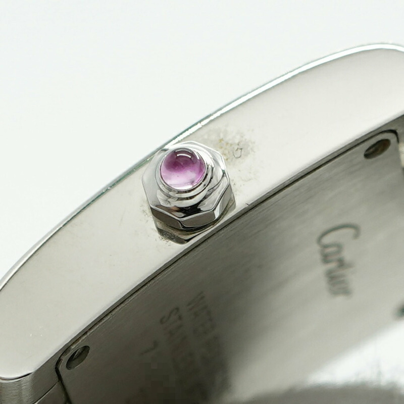 卡地亞 Tank Française SM W51028Q3 粉紅錶盤女錶-11