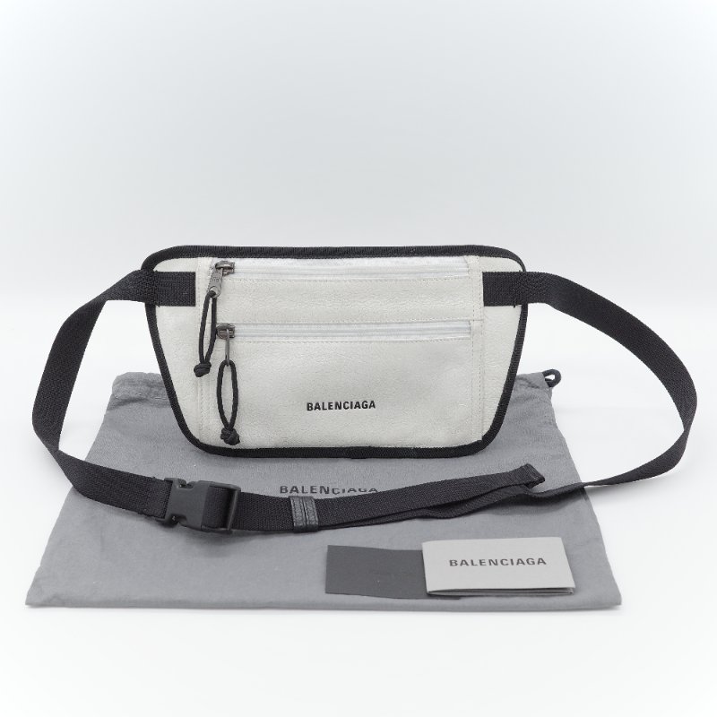 Balenciaga 巴黎世家 Weekend 白色 皮革 腰包-0