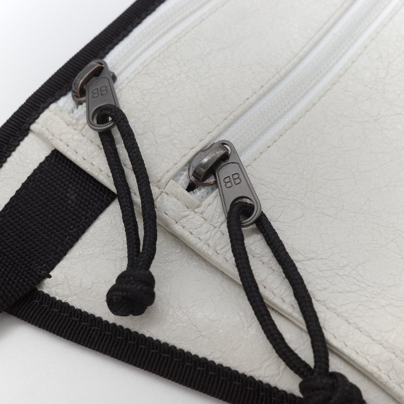 Balenciaga 巴黎世家 Weekend 白色 皮革 腰包-8