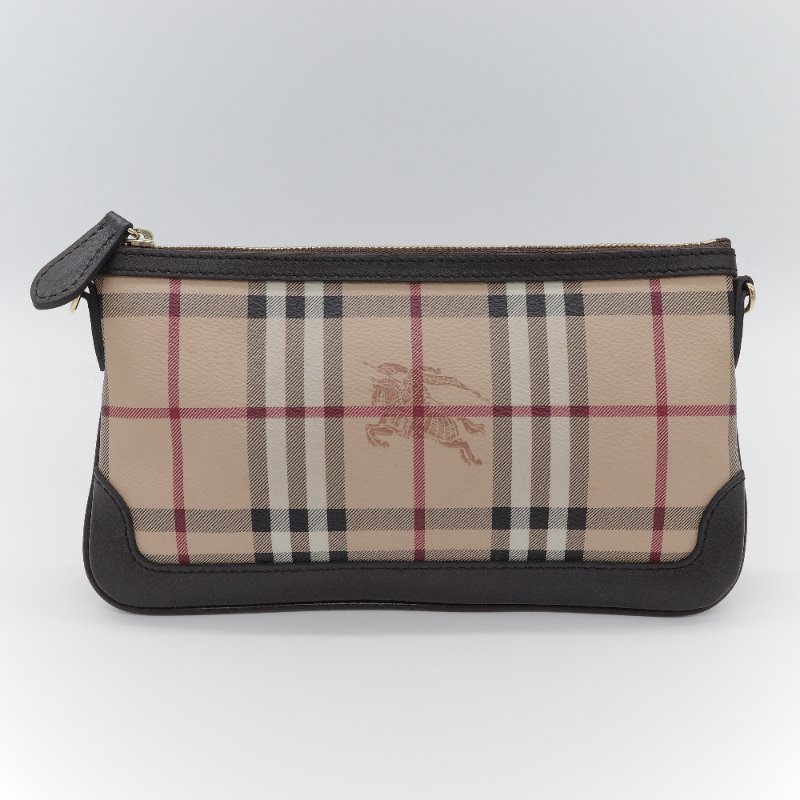 Burberry 巴寶莉 經典 Haymarket Check 塗層帆布 斜背包 肩背包-1