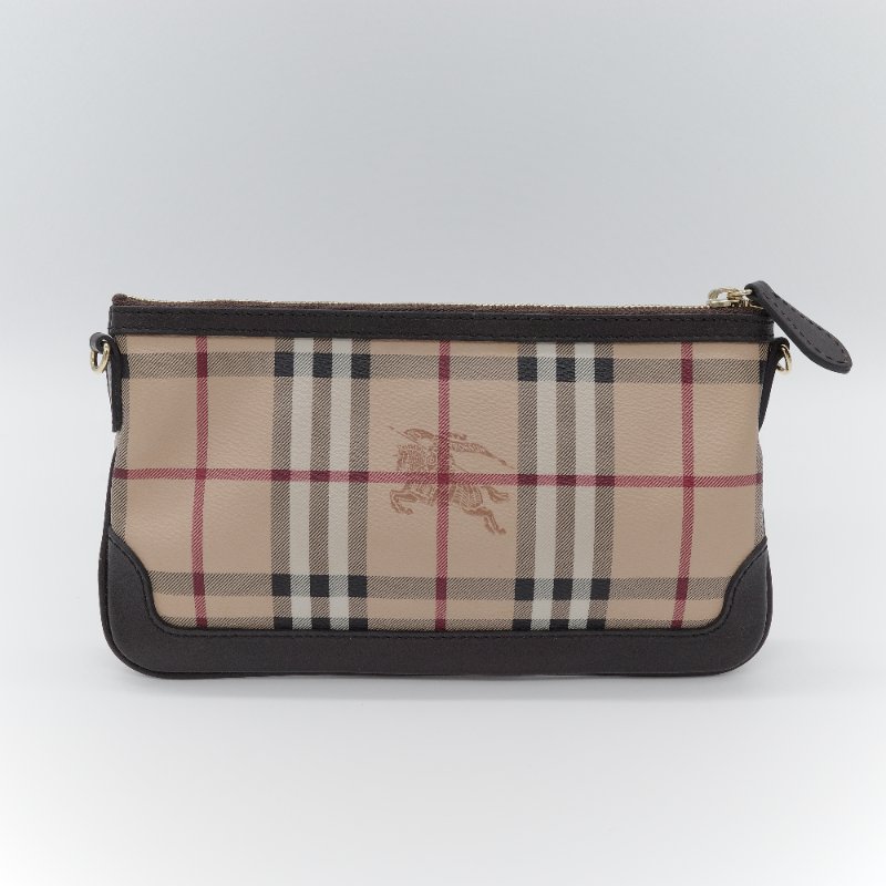Burberry 巴寶莉 經典 Haymarket Check 塗層帆布 斜背包 肩背包-2