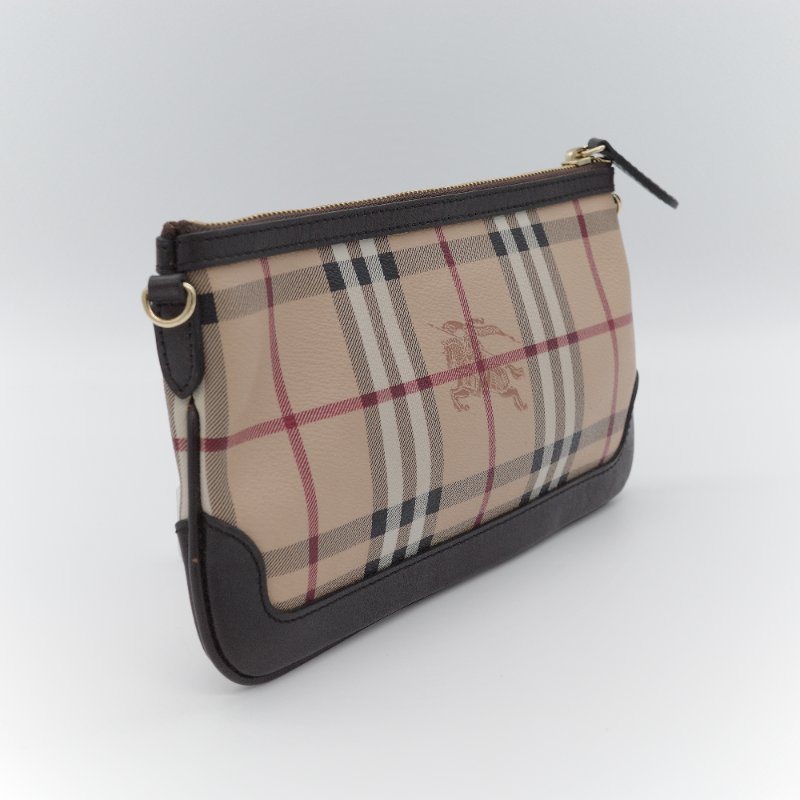 Burberry 巴寶莉 經典 Haymarket Check 塗層帆布 斜背包 肩背包-3