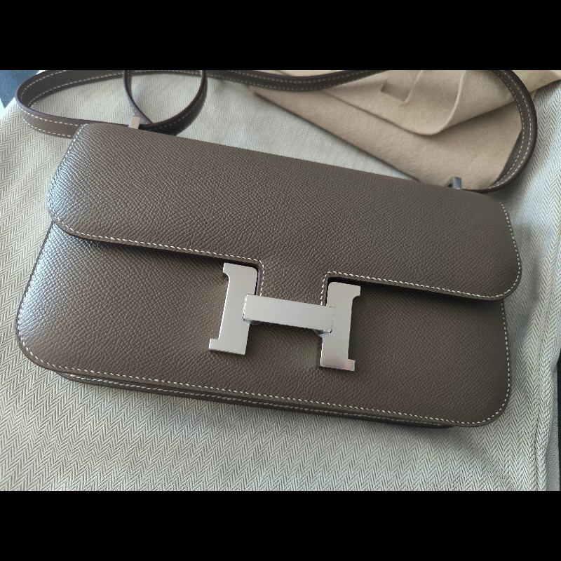[全新]愛馬仕Hermes Constance Elan大象灰銀扣(K刻)-1