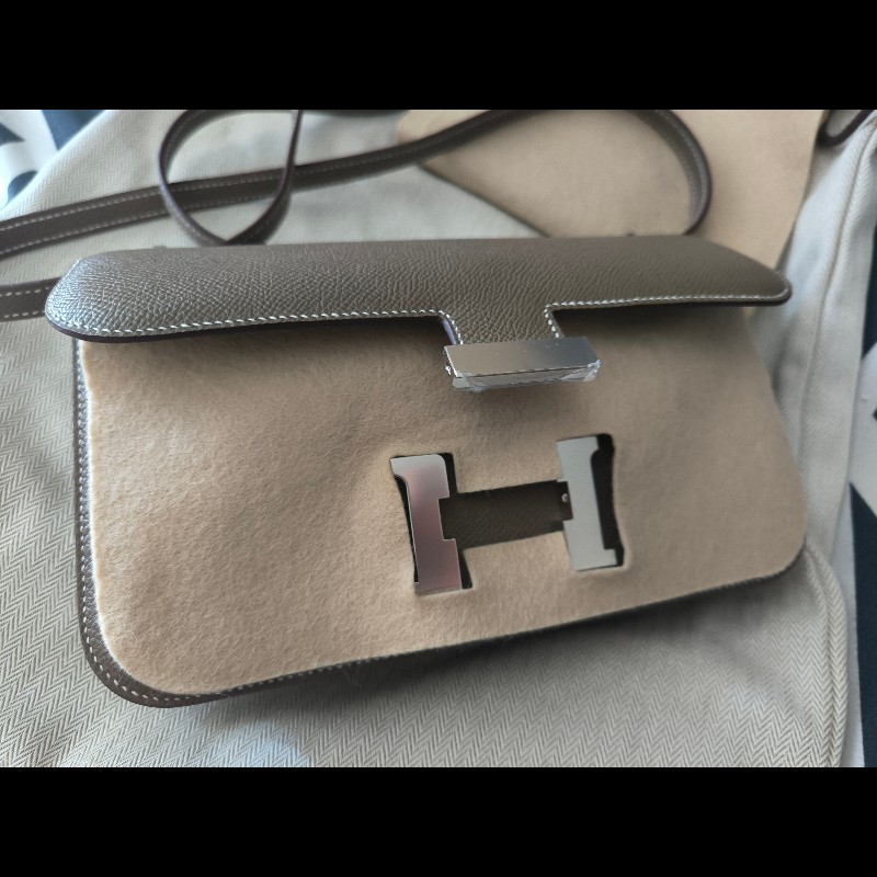 [全新]愛馬仕Hermes Constance Elan大象灰銀扣(K刻)-2