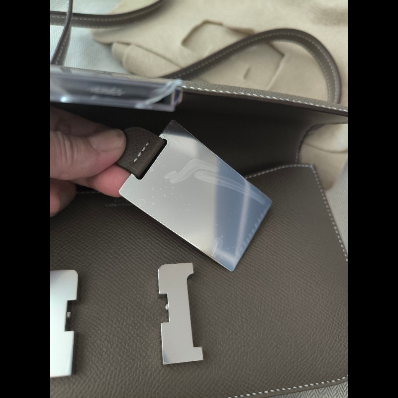 [全新]愛馬仕Hermes Constance Elan大象灰銀扣(K刻)-3