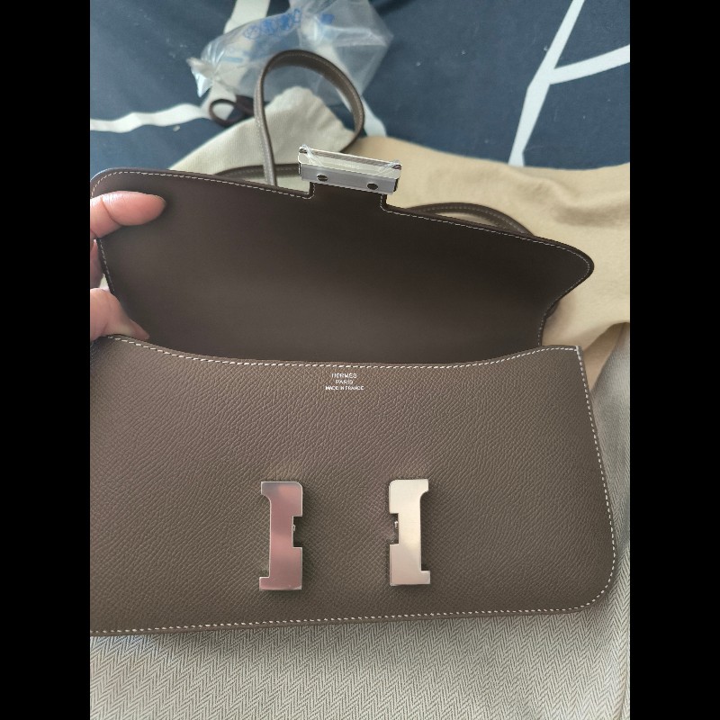 [全新]愛馬仕Hermes Constance Elan大象灰銀扣(K刻)-5