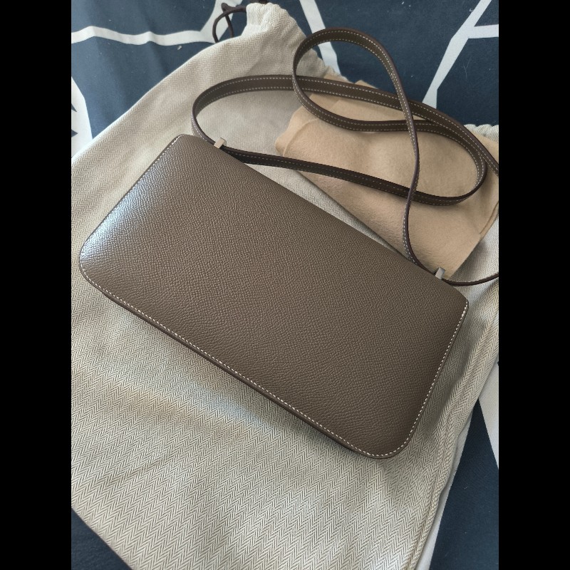 [全新]愛馬仕Hermes Constance Elan大象灰銀扣(K刻)-7