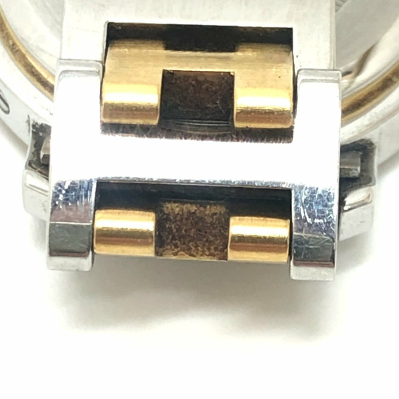 愛馬仕 CL3.240 Clipper 石英日期腕錶，圓形錶盤，雙色，不鏽鋼材質，女士款，銀色-13