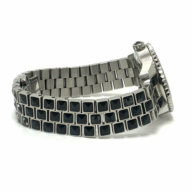 Dior CD113119 水晶鑲鑽錶圈 16P 石英日期顯示腕錶 圓形錶盤 不鏽鋼女士銀色-5