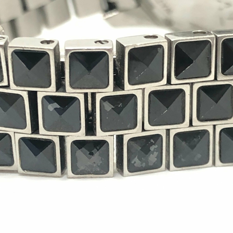 Dior CD113119 水晶鑲鑽錶圈 16P 石英日期顯示腕錶 圓形錶盤 不鏽鋼女士銀色-14