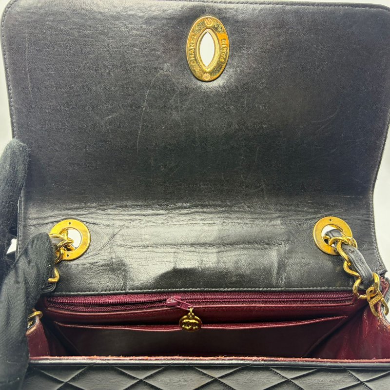 香奈兒 Vintage 大雙 C 方胖子（貝嫂包）-14