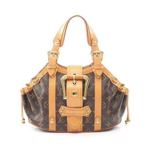 路易威登 Teda PM 手提包 M92399 Monogram 帆布皮革棕色二手女士