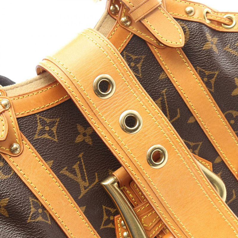 路易威登 Teda PM 手提包 M92399 Monogram 帆布皮革棕色二手女士-8