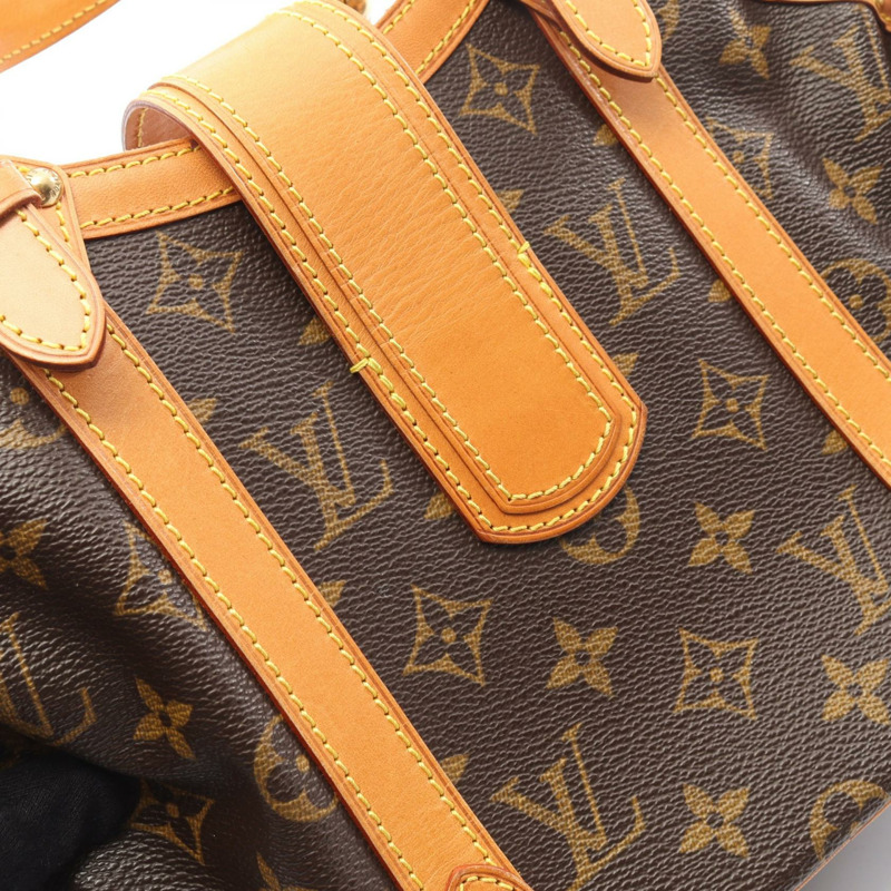 路易威登 Teda PM 手提包 M92399 Monogram 帆布皮革棕色二手女士-10