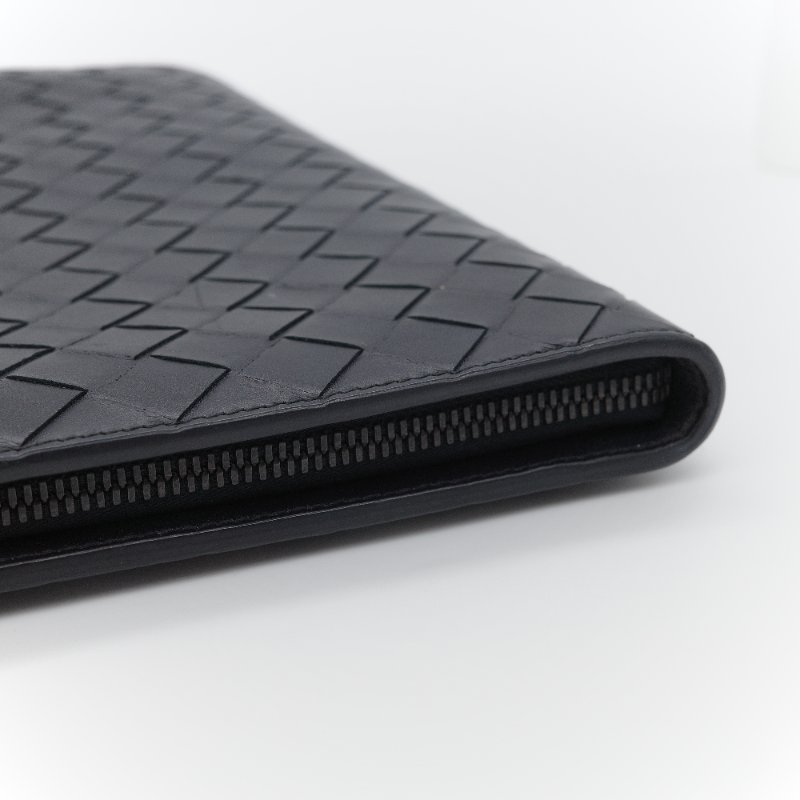 Bottega Veneta 寶緹嘉 黑色 編織牛皮 手拿包-4