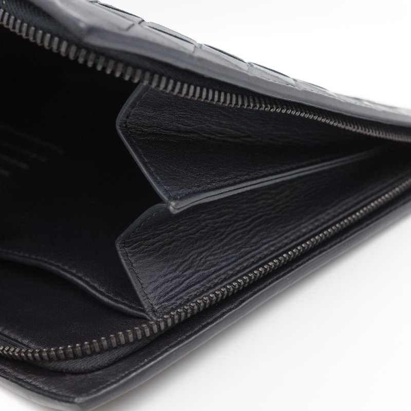 Bottega Veneta 寶緹嘉 黑色 編織牛皮 手拿包-9