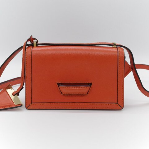 Loewe 羅威 Barcelona 橘色 牛皮 小號 斜背包