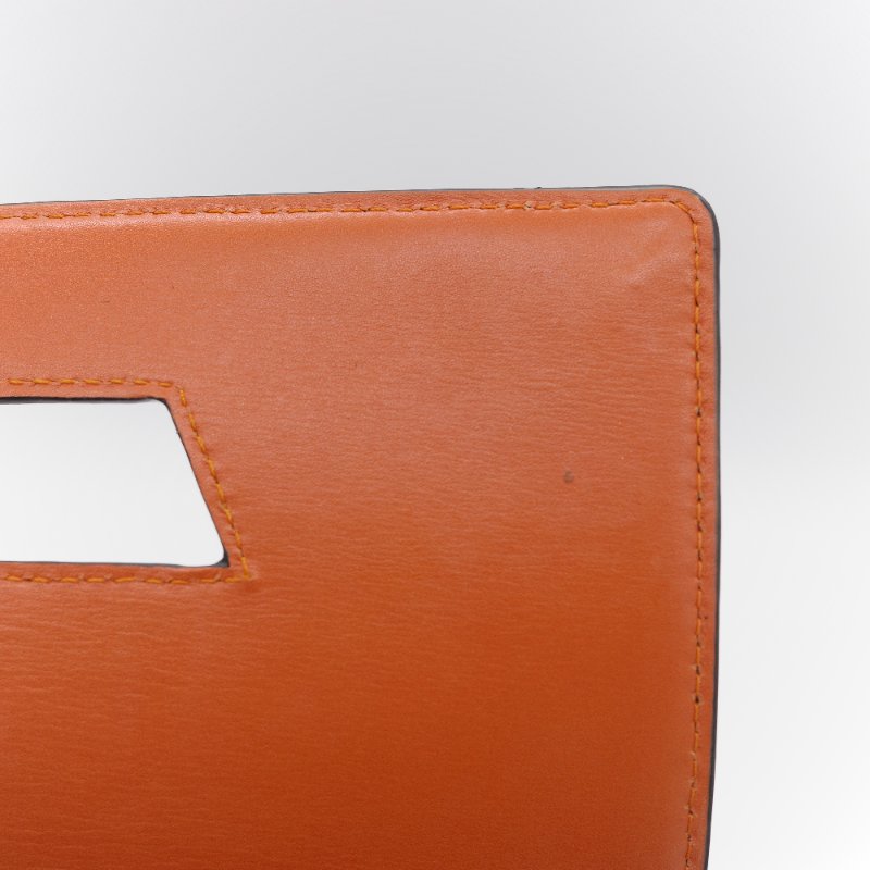 Loewe 羅威 Barcelona 橘色 牛皮 小號 斜背包-18