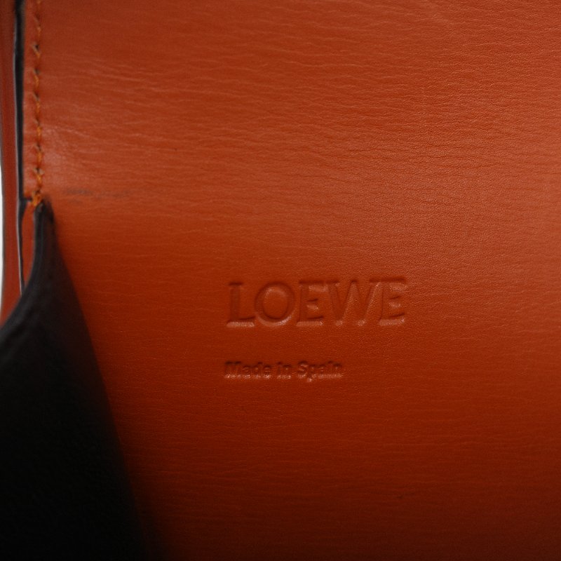 Loewe 羅威 Barcelona 橘色 牛皮 小號 斜背包-21