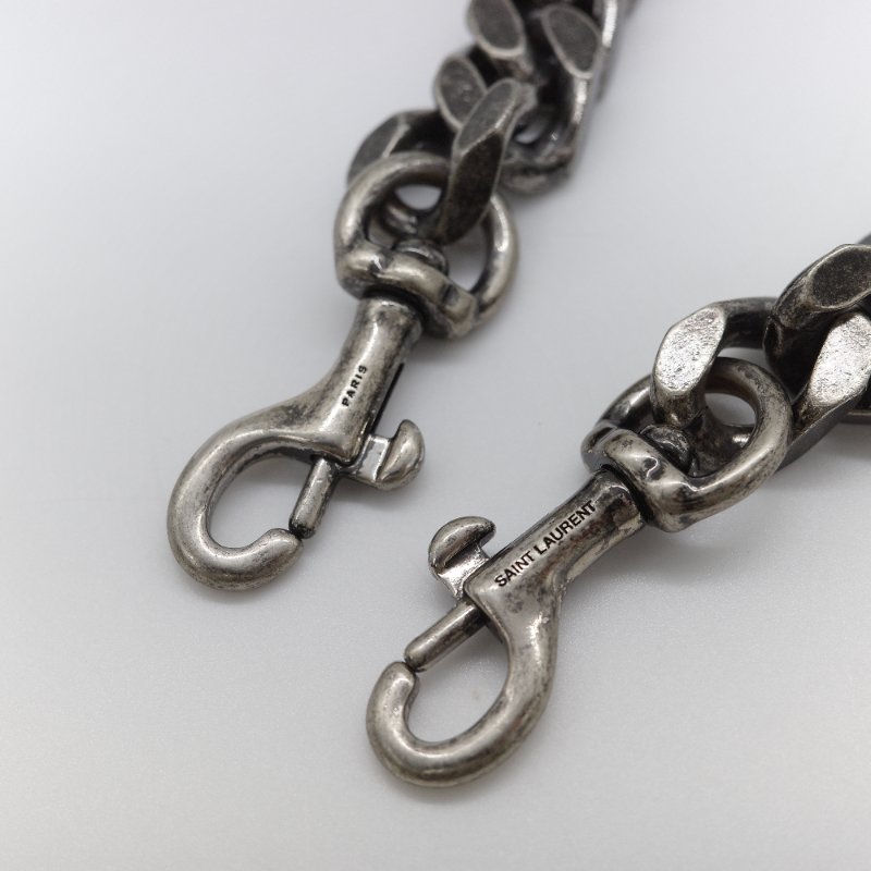 Saint Laurent 聖羅蘭 College學院包 酒紅色山形紋 牛皮 中號翻蓋肩背包-25