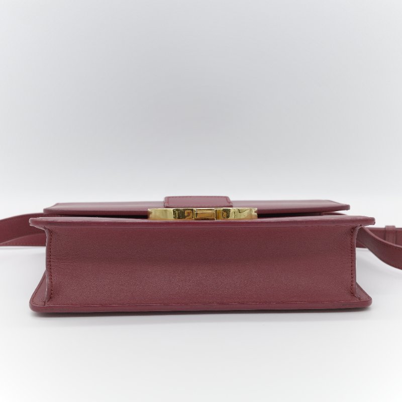 Dior 迪奧 30 Montaigne 粉紅 紅紫色 牛皮 肩背包-5