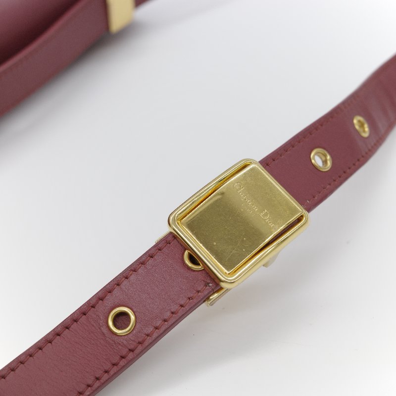 Dior 迪奧 30 Montaigne 粉紅 紅紫色 牛皮 肩背包-19