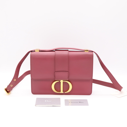 Dior 迪奧 30 Montaigne 蒙田 粉紅 紅紫色 牛皮 肩背包