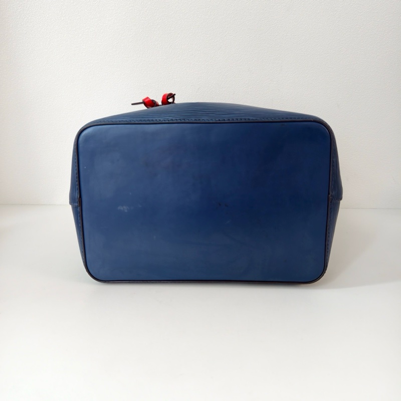 LV路易威登/Louis Vuitton 粒面牛皮革 藍色紅內裡-1