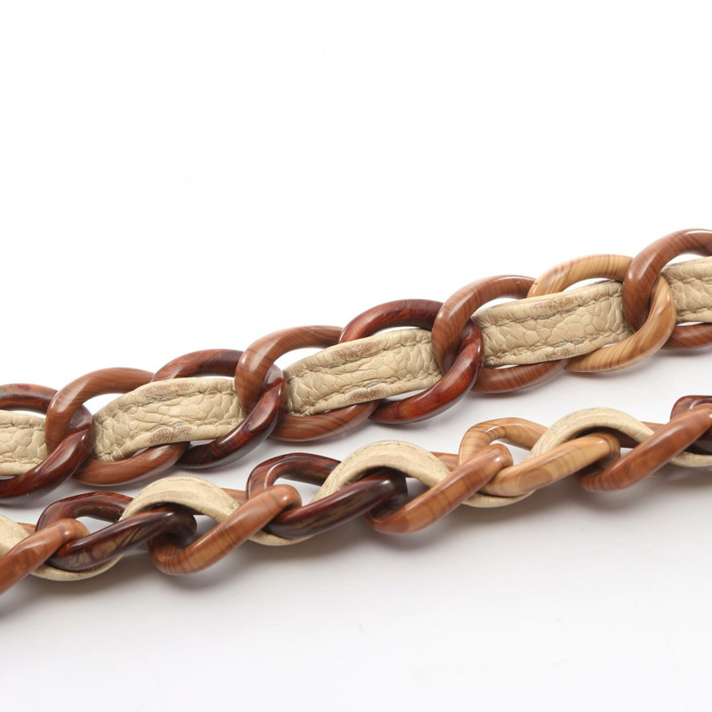 香奈兒 (CHANEL) 絎縫手提鏈條肩背包，小牛皮材質，米色，二手，金色五金，女士款-12