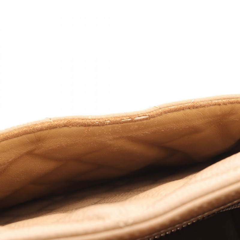 香奈兒 (CHANEL) Medallion 手提包，粒面小牛皮，米色，金色五金，二手，女士 CC-11