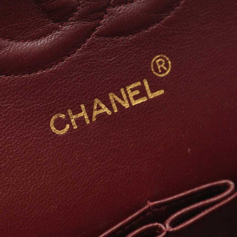 香奈兒 (CHANEL) Matelasse W 翻蓋鏈條單背包，羊皮材質，黑色，金色五金，二手-3