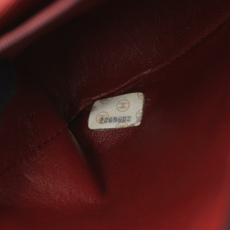 香奈兒 (CHANEL) Matelasse 全翻蓋鏈條單肩斜背包，羊皮黑色，二手 CC-4