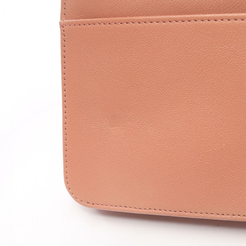 香奈兒 Mademoiselle 鏈條斜背包，粉紅色羊皮，二手，金色五金-6