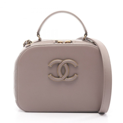 香奈兒 (CHANEL) Matelasse 斜背包/肩背包/手提包 A934631 皮革 灰色 二手