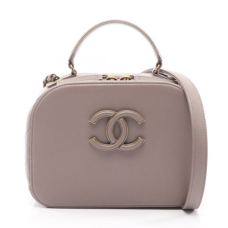 香奈兒 (CHANEL) Matelasse 斜背包/肩背包/手提包 A934631 皮革 灰色 二手-0