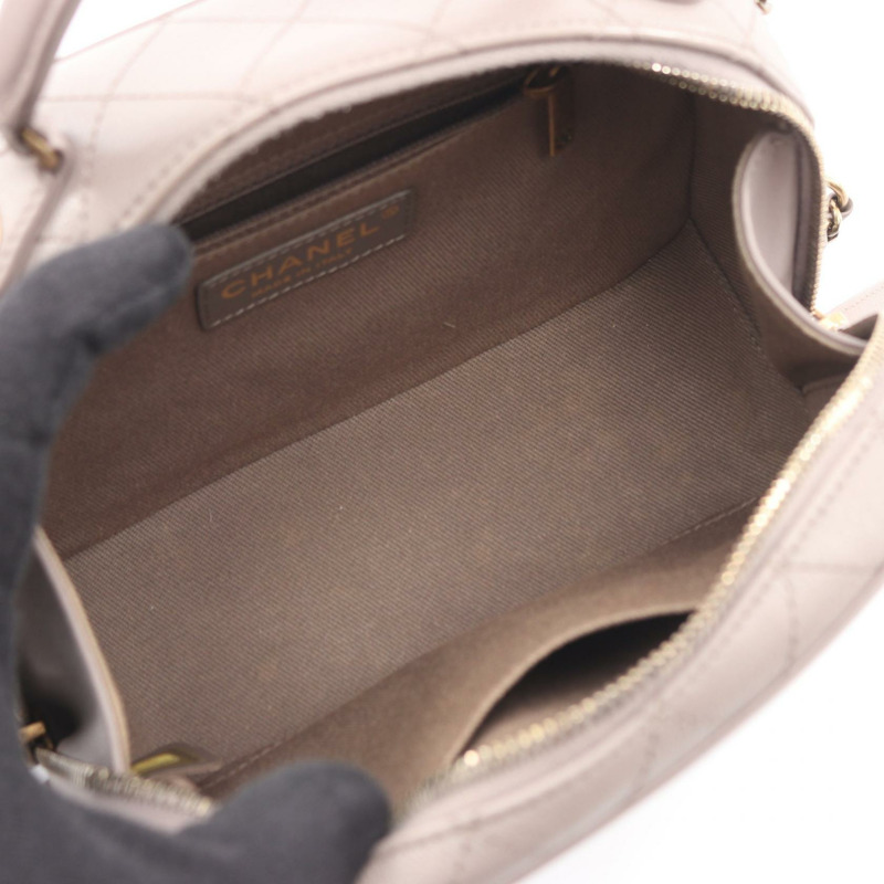 香奈兒 (CHANEL) Matelasse 斜背包/肩背包/手提包 A934631 皮革 灰色 二手-2