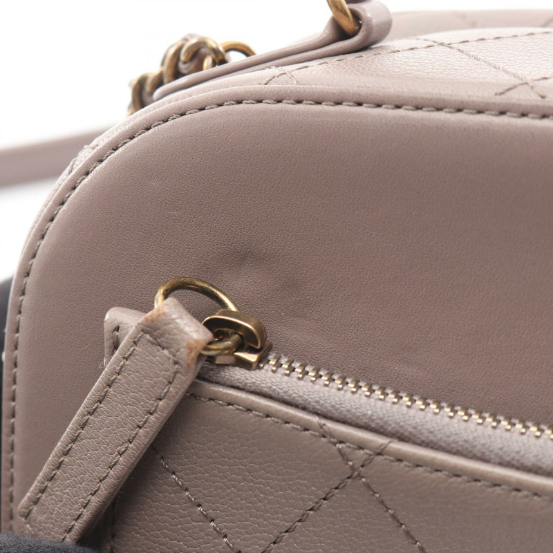 香奈兒 (CHANEL) Matelasse 斜背包/肩背包/手提包 A934631 皮革 灰色 二手-7