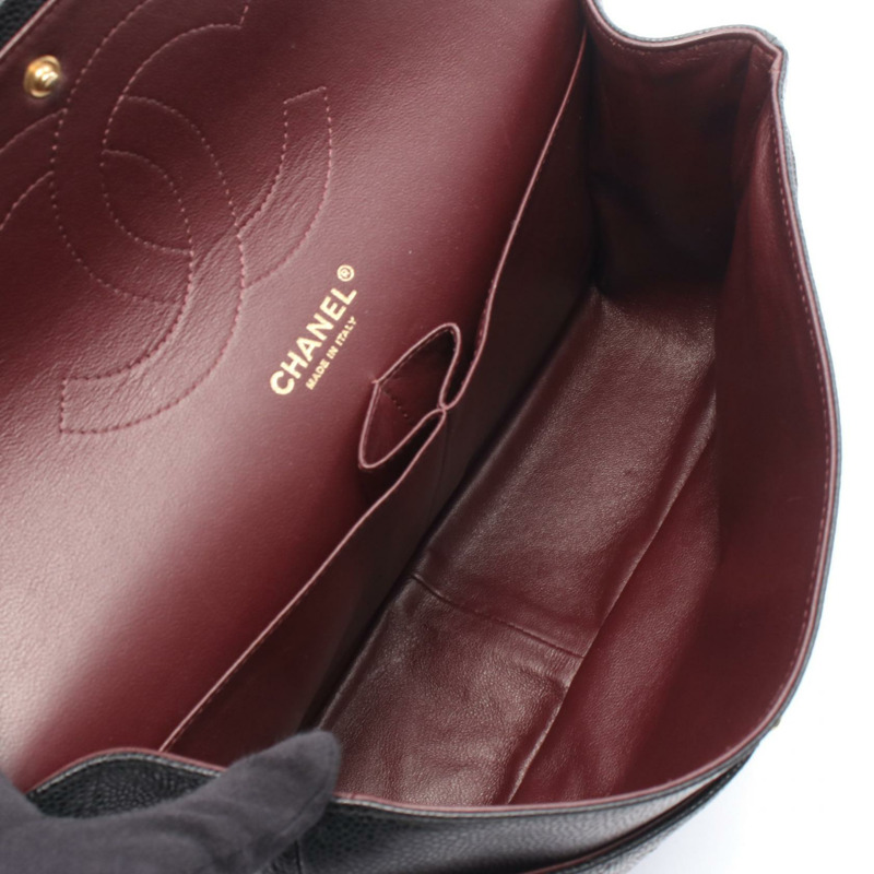 香奈兒 Jumbo Matelasse 30 經典雙蓋肩背包 A58600 小牛皮 GHW-2