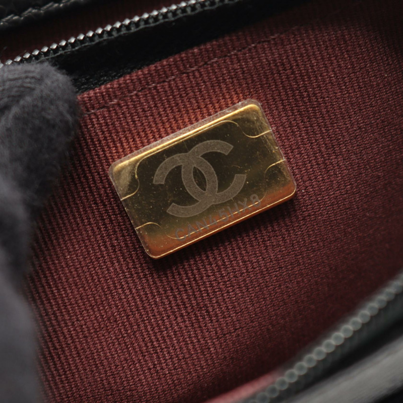 香奈兒 (CHANEL) Matelasse 斜背鏈條包 AP4241 小牛皮 黑色 GHW 二手 CC-4